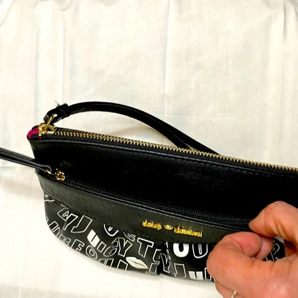 Juicy Couture Ruched Wristlet, Vintage, Multiple storage areas, Style JC 700 - Picture 4 of 12
